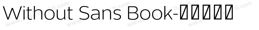 Without Sans Book字体转换